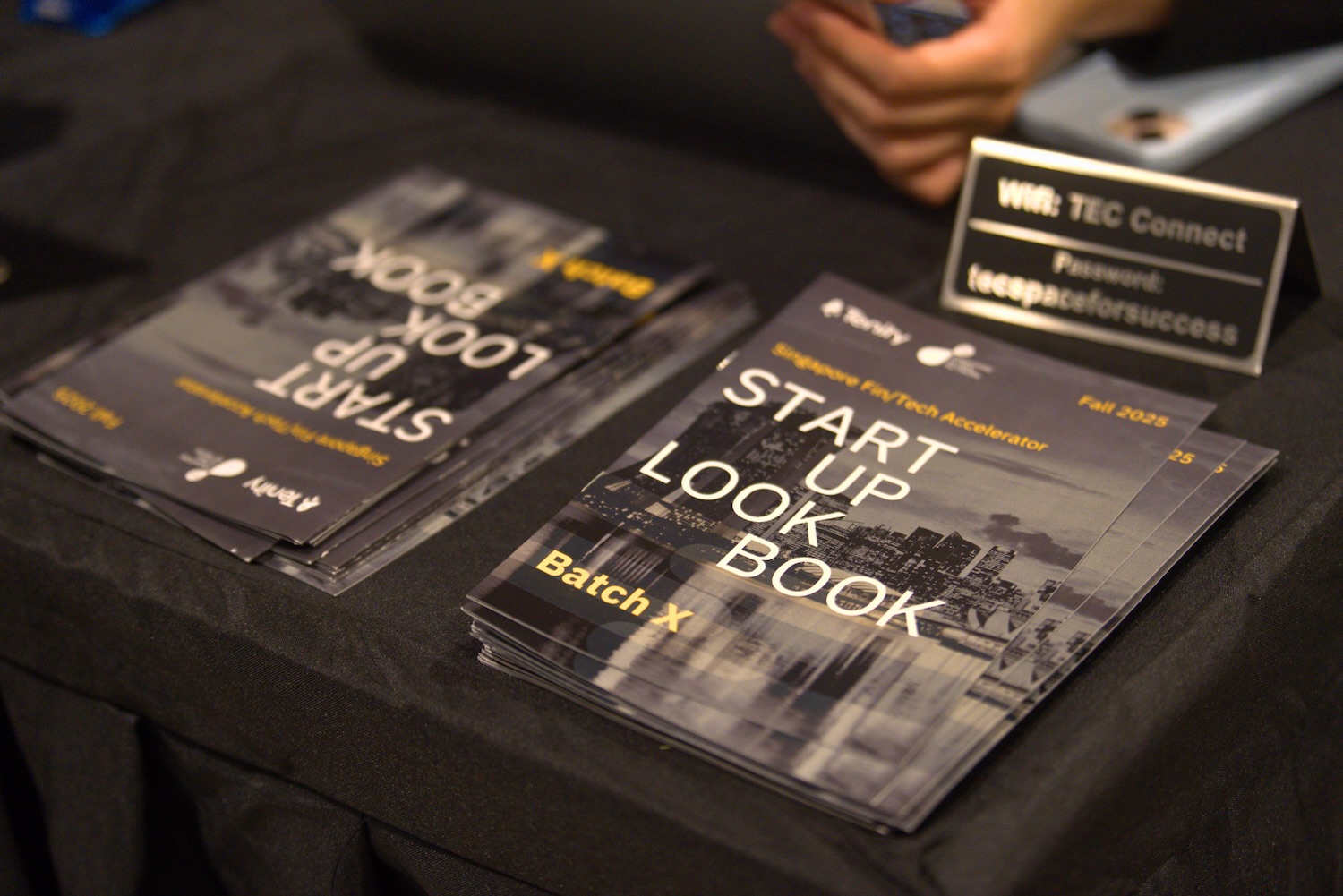 Look book for Tenity Singapore Fintech Accelerator 2025 at Demo Day